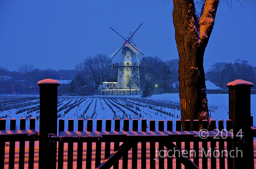 Winterliche Mühle in Oberneuland